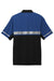 CornerStone CS423 Mens Enhanced Visibility Moisture Wicking Short Sleeve Polo Shirt Royal Blue/Black Flat Back