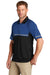 CornerStone CS423 Mens Enhanced Visibility Moisture Wicking Short Sleeve Polo Shirt Royal Blue/Black Model 3q