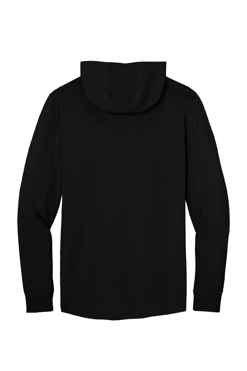 CornerStone CS440LSH Mens Workwear Pro Long Sleeve Hooded T-Shirt Hoodie Black Flat Back