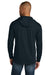 CornerStone CS440LSH Mens Workwear Pro Long Sleeve Hooded T-Shirt Hoodie Navy Blue Model Back