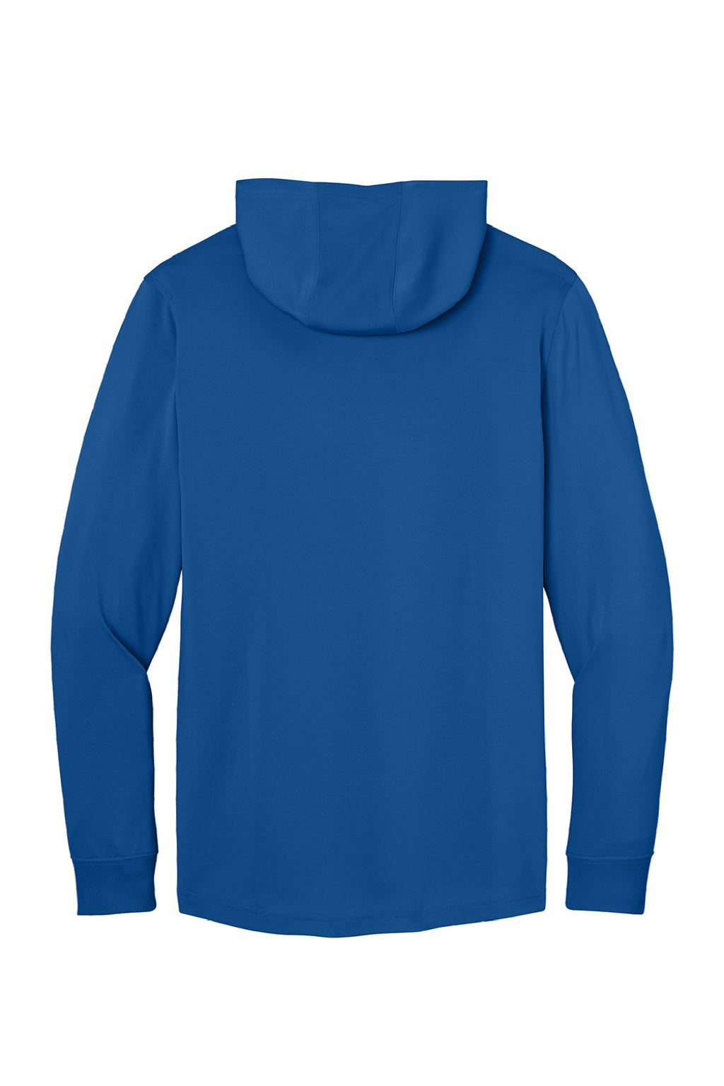CornerStone CS440LSH Mens Workwear Pro Long Sleeve Hooded T-Shirt Hoodie Royal Blue Flat Back