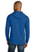 CornerStone CS440LSH Mens Workwear Pro Long Sleeve Hooded T-Shirt Hoodie Royal Blue Model Back