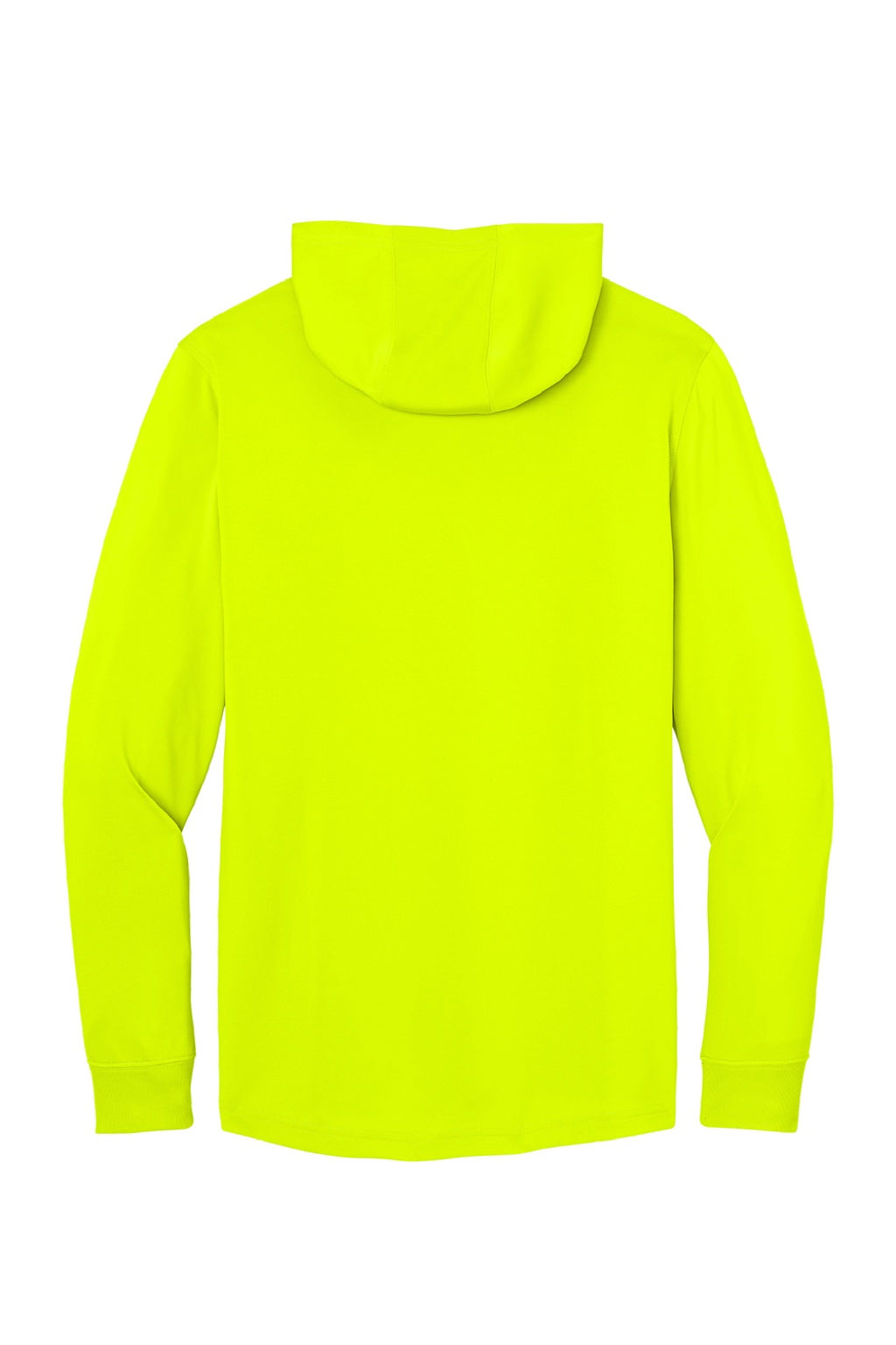 CornerStone CS440LSH Mens Workwear Pro Long Sleeve Hooded T-Shirt Hoodie Safety Yellow Flat Back