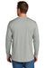 CornerStone CS440LSP Mens Workwear Pro Long Sleeve Crewneck T-Shirt w/ Pocket Light Grey Model Back