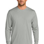 CornerStone Mens Workwear Pro Long Sleeve Crewneck T-Shirt w/ Pocket - Light Grey - COMING SOON