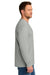 CornerStone CS440LSP Mens Workwear Pro Long Sleeve Crewneck T-Shirt w/ Pocket Light Grey Model Side