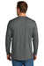 CornerStone CS440LSP Mens Workwear Pro Long Sleeve Crewneck T-Shirt w/ Pocket Metal Grey Model Back