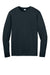 CornerStone CS440LSP Mens Workwear Pro Long Sleeve Crewneck T-Shirt w/ Pocket Navy Blue Flat Front