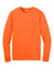 CornerStone CS440LSP Mens Workwear Pro Long Sleeve Crewneck T-Shirt w/ Pocket Safety Orange Flat Front