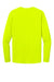 CornerStone CS440LSP Mens Workwear Pro Long Sleeve Crewneck T-Shirt w/ Pocket Safety Yellow Flat Back