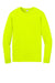 CornerStone CS440LSP Mens Workwear Pro Long Sleeve Crewneck T-Shirt w/ Pocket Safety Yellow Flat Front
