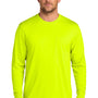 CornerStone Mens Workwear Pro Long Sleeve Crewneck T-Shirt w/ Pocket - Safety Yellow - COMING SOON