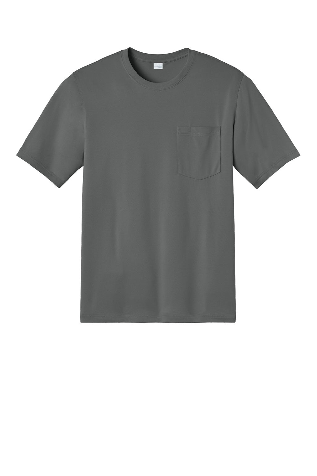 CornerStone CS440P/TLCS440P Mens Workwear Pro Short Sleeve Crewneck T-Shirt w/ Pocket Metal Grey Flat Front