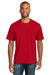 CornerStone CS440P/TLCS440P Mens Workwear Pro Short Sleeve Crewneck T-Shirt w/ Pocket Red Model Front
