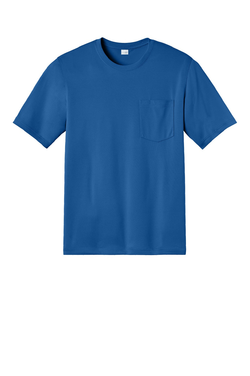 CornerStone CS440P/TLCS440P Mens Workwear Pro Short Sleeve Crewneck T-Shirt w/ Pocket Royal Blue Flat Front