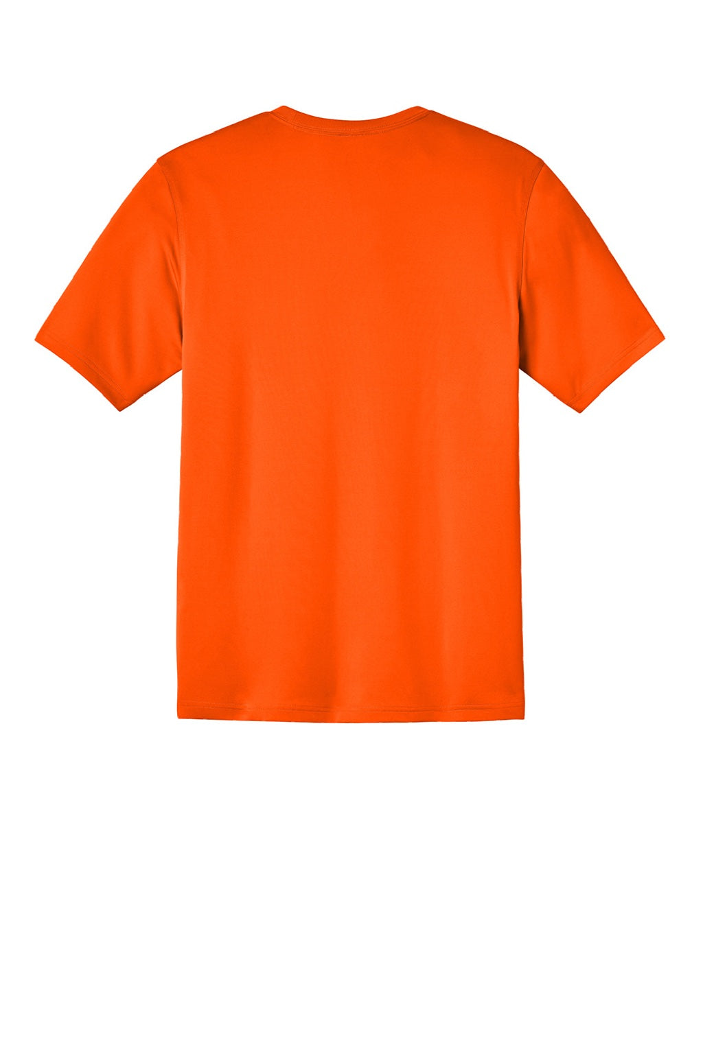 CornerStone CS440P/TLCS440P Mens Workwear Pro Short Sleeve Crewneck T-Shirt w/ Pocket Safety Orange Flat Back
