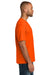 CornerStone CS440P/TLCS440P Mens Workwear Pro Short Sleeve Crewneck T-Shirt w/ Pocket Safety Orange Model Side