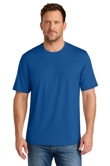 CornerStone CS440 Mens Workwear Pro Short Sleeve Crewneck T-Shirt Royal Blue Model Front