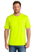 CornerStone CS440 Mens Workwear Pro Short Sleeve Crewneck T-Shirt Safety Yellow Model Front
