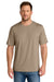 CornerStone CS440 Mens Workwear Pro Short Sleeve Crewneck T-Shirt Silver Tan Model Front
