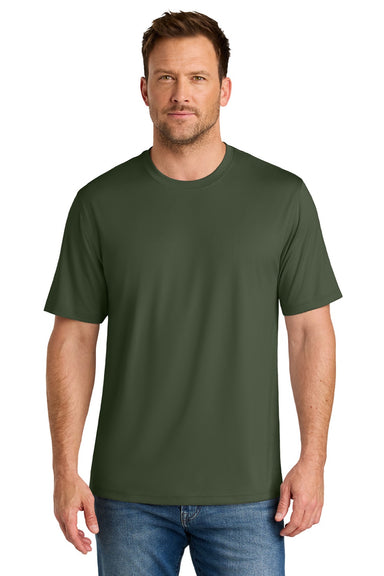 CornerStone CS440 Mens Workwear Pro Short Sleeve Crewneck T-Shirt Tactical Green Model Front