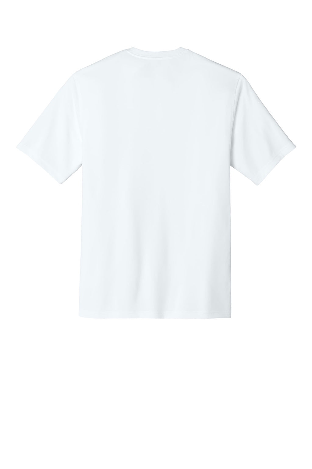 CornerStone CS440 Mens Workwear Pro Short Sleeve Crewneck T-Shirt White Flat Back