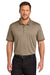 CornerStone CS450/TLCS450 Mens Workwear Pro Short Sleeve Polo Shirt Silver Tan Model Front