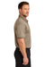 CornerStone CS450/TLCS450 Mens Workwear Pro Short Sleeve Polo Shirt Silver Tan Model Side