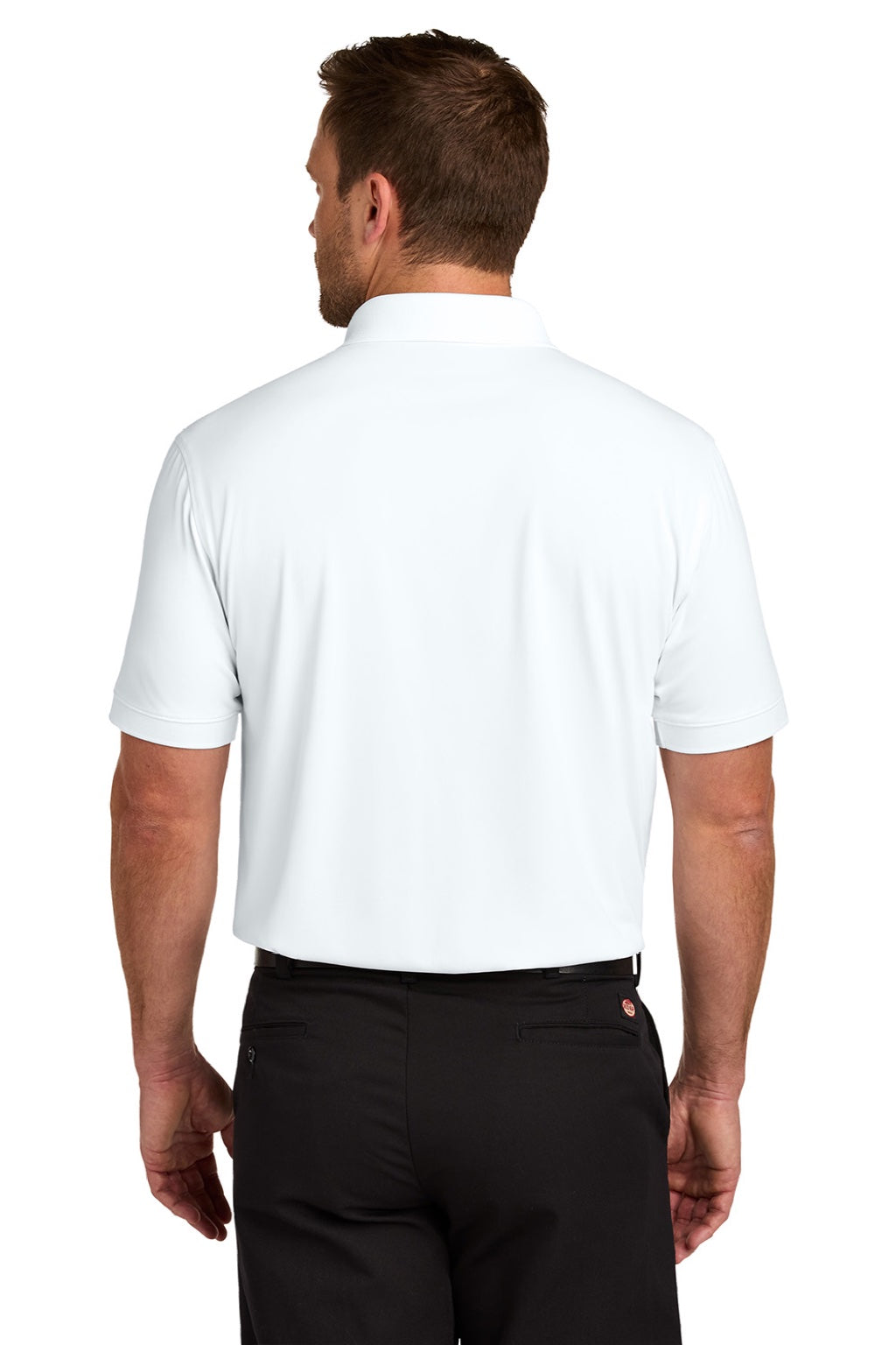 CornerStone CS450/TLCS450 Mens Workwear Pro Short Sleeve Polo Shirt White Model Back