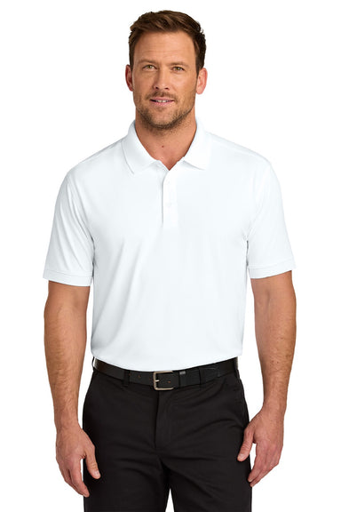 CornerStone CS450/TLCS450 Mens Workwear Pro Short Sleeve Polo Shirt White Model Front