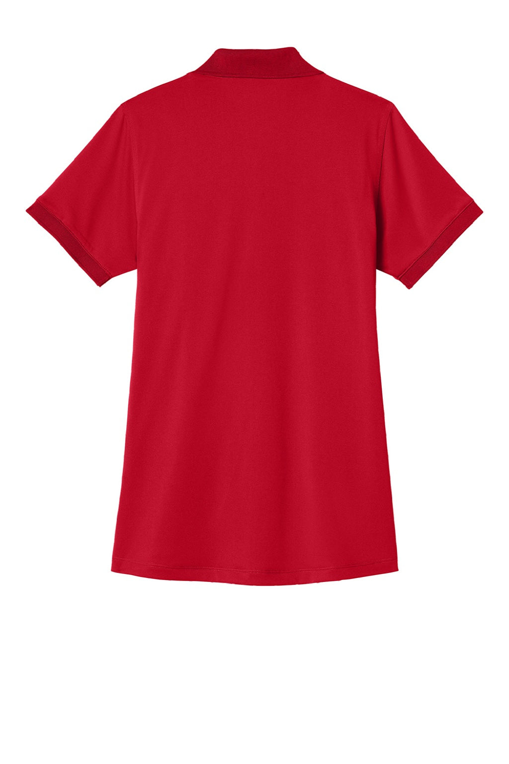 CornerStone CS451 Womens Workwear Pro Short Sleeve Polo Shirt Red Flat Back