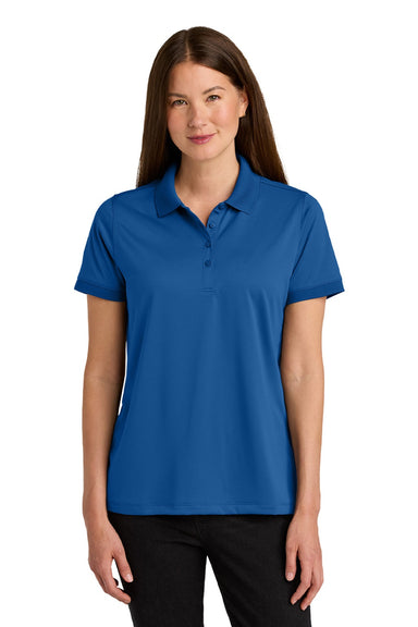 CornerStone CS451 Womens Workwear Pro Short Sleeve Polo Shirt Royal Blue Model Front