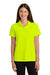 CornerStone CS451 Womens Workwear Pro Short Sleeve Polo Shirt Safety Yellow Model Front