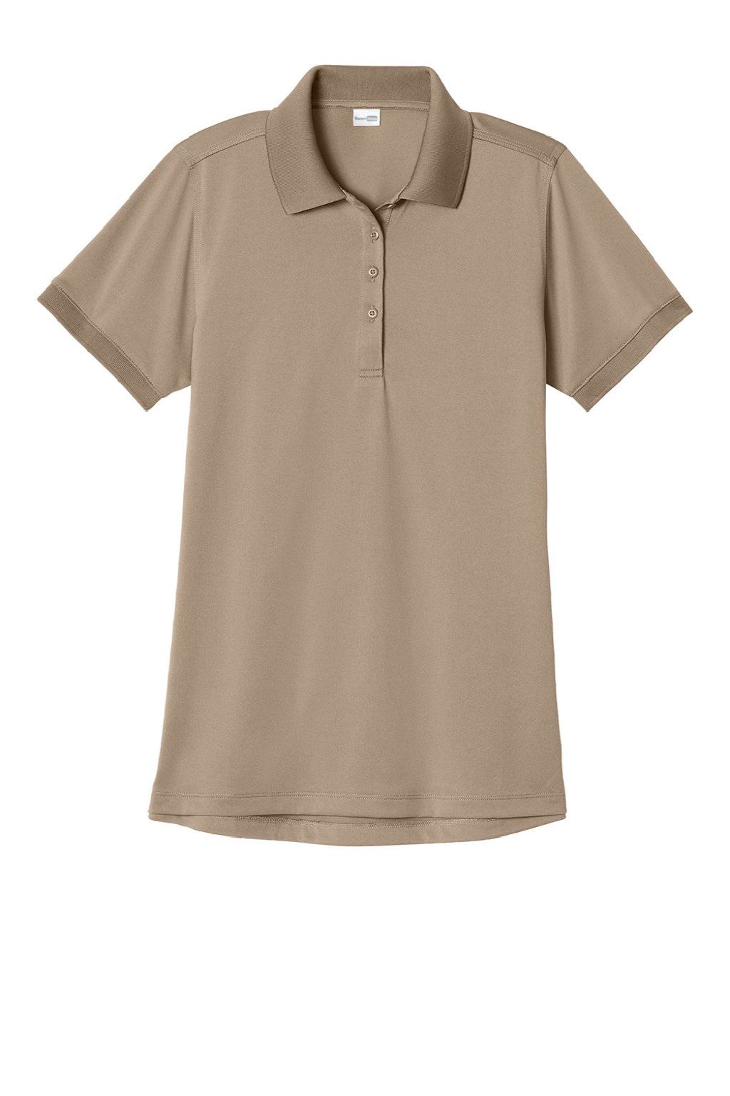 CornerStone CS451 Womens Workwear Pro Short Sleeve Polo Shirt Silver Tan Flat Front
