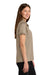 CornerStone CS451 Womens Workwear Pro Short Sleeve Polo Shirt Silver Tan Model Side
