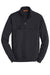 CornerStone CS626 Mens Fleece 1/4 Zip Sweatshirt w/ Pockets Dark Navy Blue Flat Front