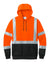 CornerStone CSF301 Mens ANSI 107 Class 3 Heavy Duty Fleece Hooded Sweatshirt Hoodie w/ Pouch Pocket Safety Orange Flat Front