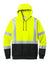 CornerStone CSF301 Mens ANSI 107 Class 3 Heavy Duty Fleece Hooded Sweatshirt Hoodie w/ Pouch Pocket Safety Yellow Flat Front