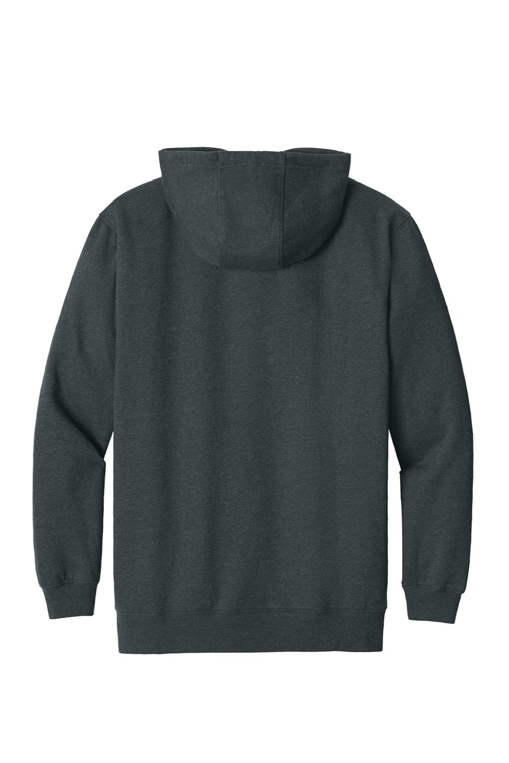 CornerStone CSF630 Mens Tough Fleece Hooded Sweatshirt Hoodie w/ Pouch Pocket Heather Charcoal Grey Flat Back