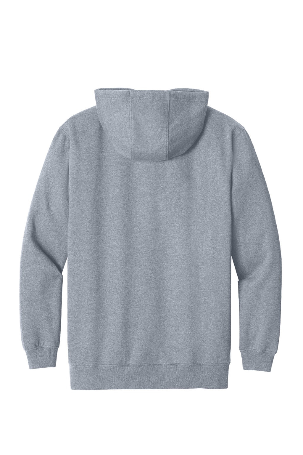 CornerStone CSF630 Mens Tough Fleece Hooded Sweatshirt Hoodie w/ Pouch Pocket Heather Grey Flat Back