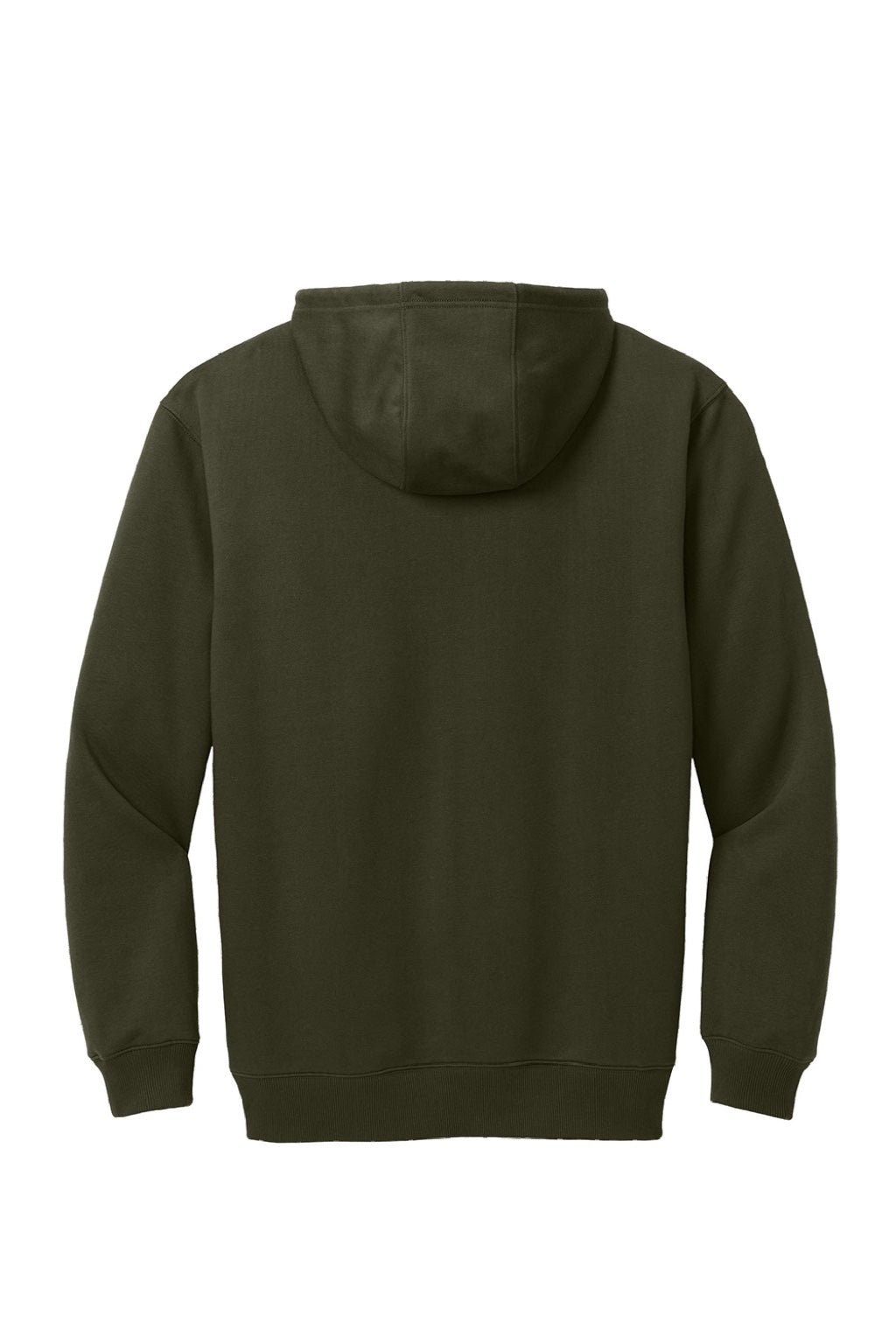 CornerStone CSF630 Mens Tough Fleece Hooded Sweatshirt Hoodie w/ Pouch Pocket Tundra Green Flat Back