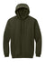 CornerStone CSF630 Mens Tough Fleece Hooded Sweatshirt Hoodie w/ Pouch Pocket Tundra Green Flat Front