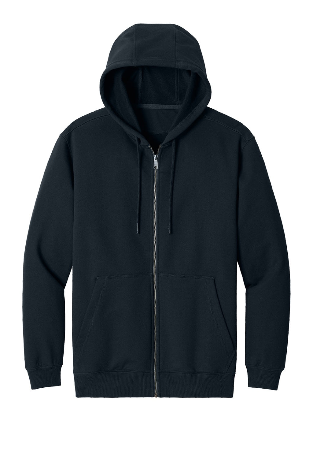 CornerStone CSF631 Mens Tough Fleece Full Zip Hooded Sweatshirt Hoodie w/ Pockets Navy Blue Flat Front