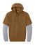 CornerStone CSF632 Mens Tough Fleece Layered Hooded Sweatshirt Hoodie Duck Brown/Heather Grey Flat Front