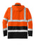 CornerStone CSJ24 Mens ANSI 107 Class 3 Waterproof Full Zip Hooded Jacket Safety Orange Flat Back