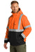 CornerStone CSJ500 Mens Enhanced Visibility Waterproof Full Zip Hooded Jacket Safety Orange Model 3q