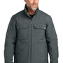 CornerStone Mens Insulated Workwear Soft Shell Full Zip Jacket - Iron Grey