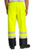 CornerStone CSP504 Mens ANSI Class E Pull On Rain Pants Safety Yellow/Black Model Back