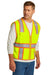 CornerStone CSV105 Mens ANSI 107 Class 2 Surveyor Zipper Vest w/ Pocket Safety Yellow Model 3q
