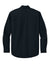 CornerStone CSW174 Mens Select Ripstop Stain Resistant Long Sleeve Button Down Shirt w/ Pockets Navy Blue Flat Back